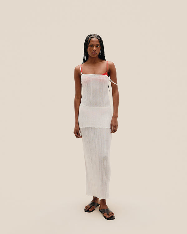 IVANA KNIT SKIRT OFF-WHITE