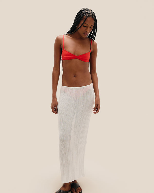 IVANA KNIT SKIRT OFF-WHITE