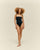 CREPE TAMIS SWIMSUIT BLACK