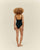CREPE TAMIS SWIMSUIT BLACK