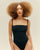 CREPE TAMIS SWIMSUIT BLACK