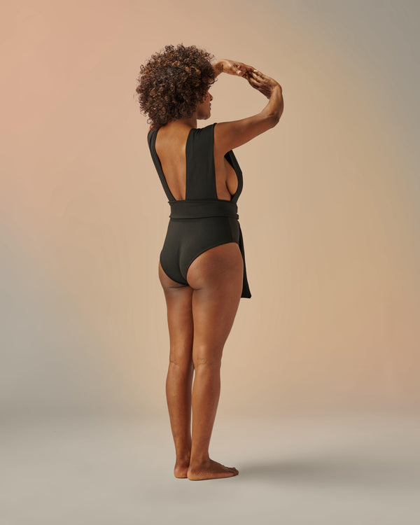 CREPE V MAILLOT DE BAIN NOIR