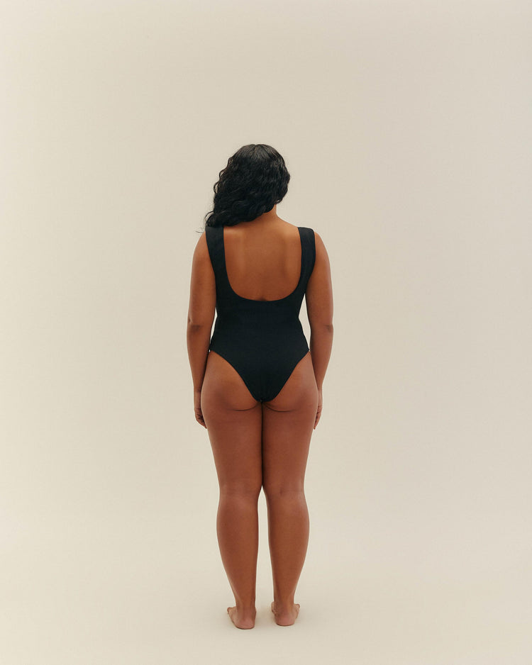 MAILLOT DE BAIN CREPE BRIGITTE NOIR