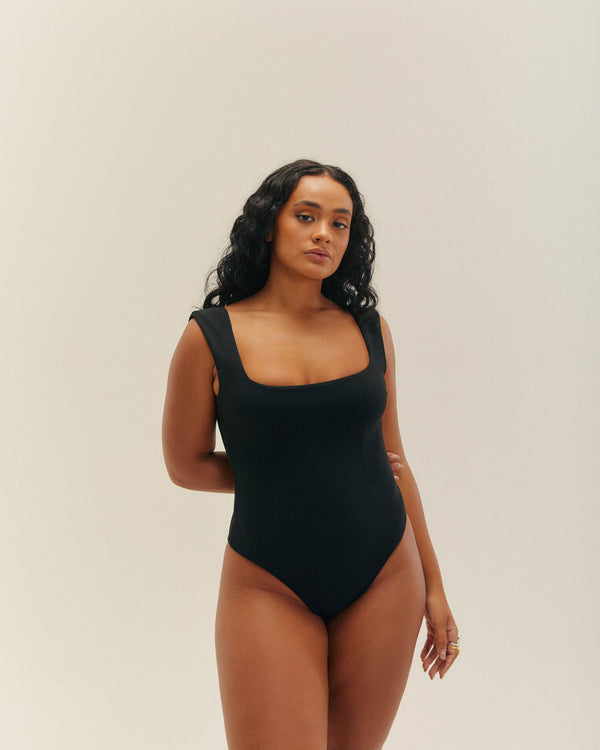 CREPE BRIGITTE SWIMSUIT BLACK