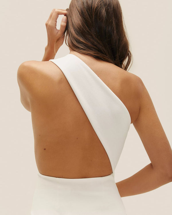 LUISA CREPE SWIMSUIT OFF-WHITE