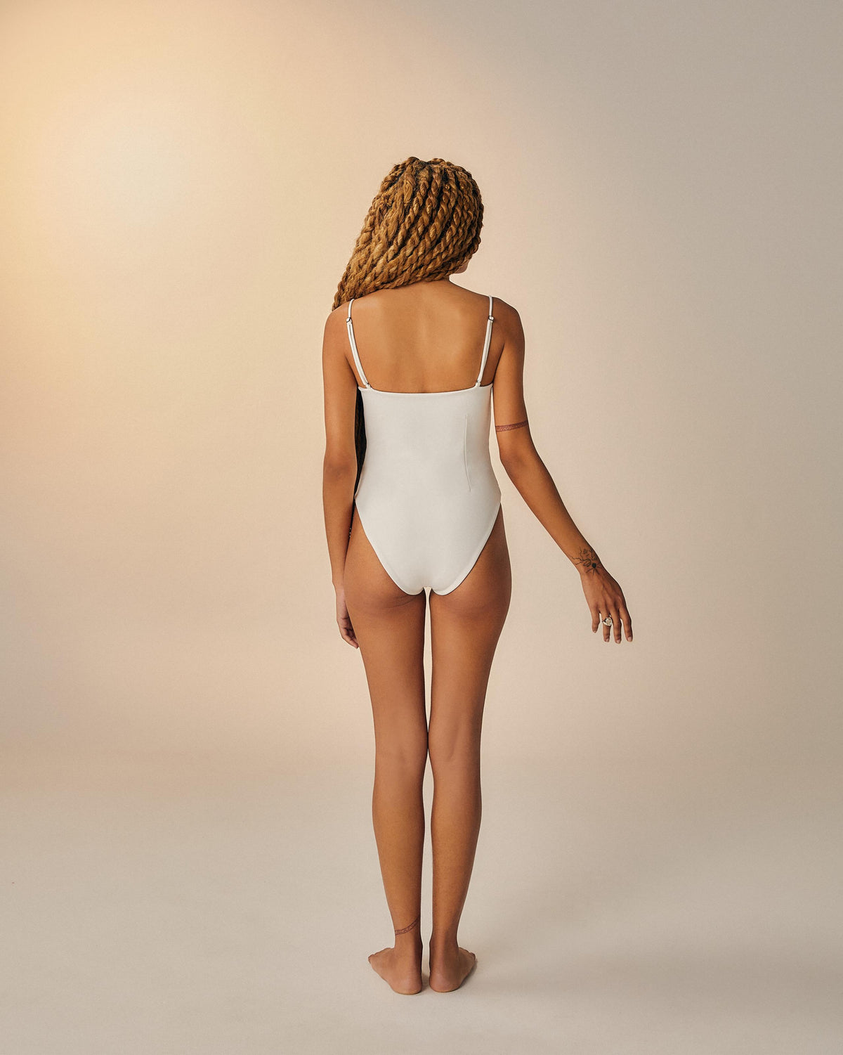 CREPE JEN SWIMSUIT OFF-WHITE