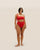 RIBBED IU SWIMSUIT RED SHIFT