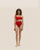 RIBBED IU SWIMSUIT RED SHIFT
