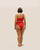 RIBBED IU SWIMSUIT RED SHIFT