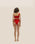RIBBED IU SWIMSUIT RED SHIFT