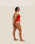 RIBBED IU SWIMSUIT RED SHIFT