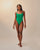 Costume da bagno PIPPING THIDU verde digitale