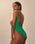 Costume da bagno PIPPING THIDU verde digitale