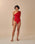 RIBBED MARIA SWIMSUIT RED SHIFT