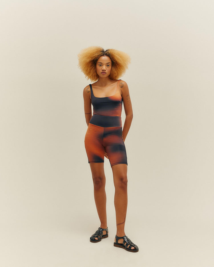 THIDU FACE-PRINT SWIMSUIT