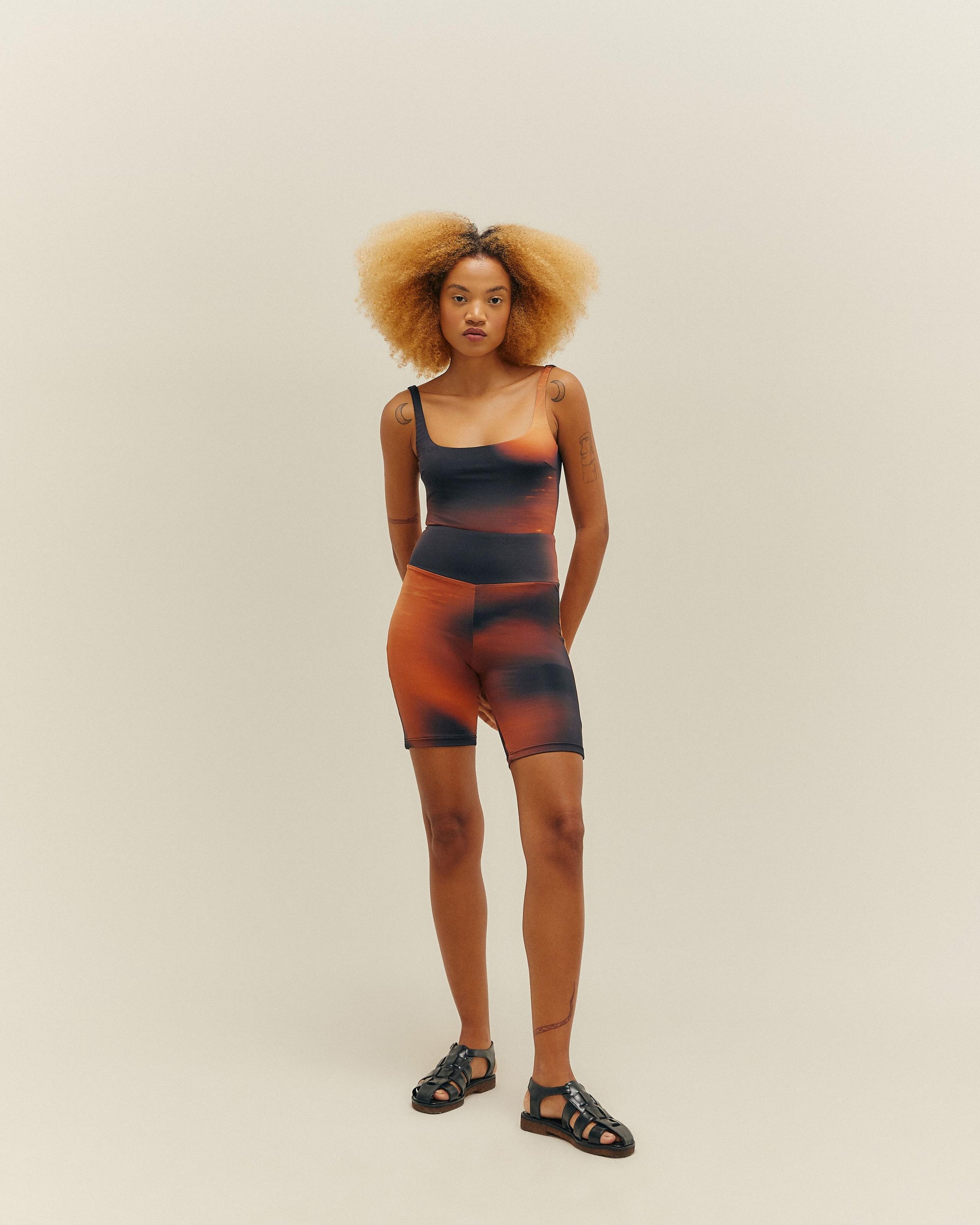 THIDU FACE-PRINT SWIMSUIT