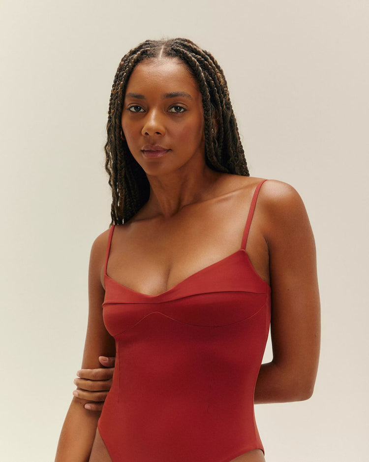 MONICA SWIMSUIT BORDEAUX