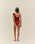 RIBBED MARIA SWIMSUIT IN BORDEAUX