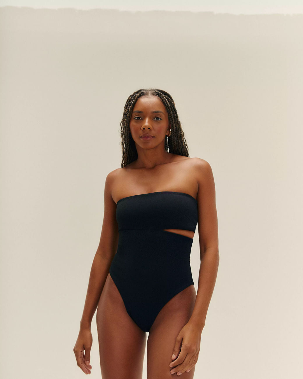 CREPE RENATA SWIMSUIT BLACK