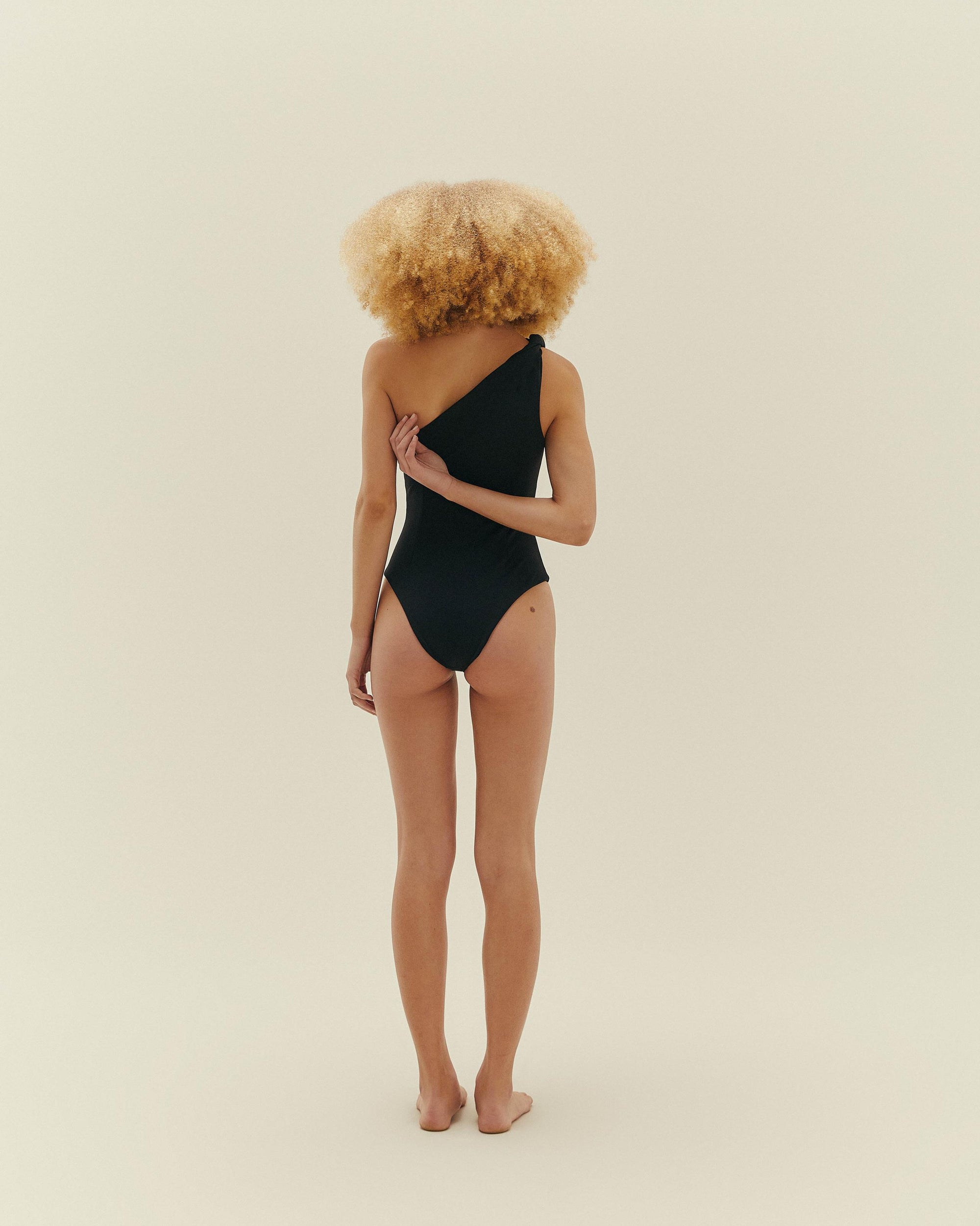 COSTUME DA BAGNO CREPE TWISTED NERO