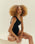 COSTUME DA BAGNO CREPE TWISTED NERO