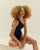 COSTUME DA BAGNO CREPE TWISTED NERO