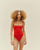 TERESA RED SHIFT SWIMSUIT