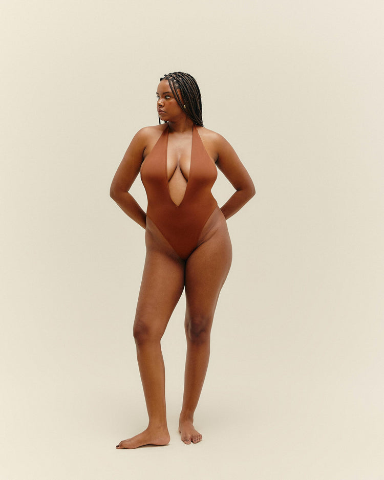 Costume da bagno VERO, marrone medio