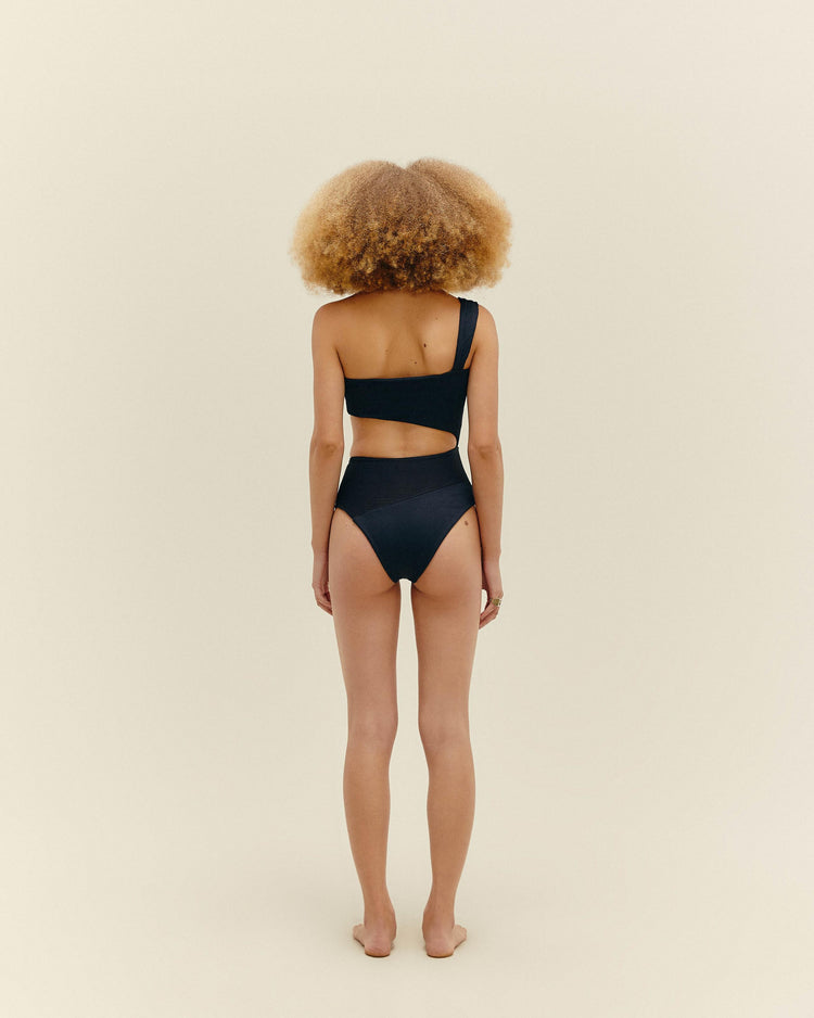 RIBBED IU SWIMSUIT BLACK