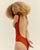 COSTUME DA BAGNO CON SCOLLO A BARCA E STAMPA ZENITH