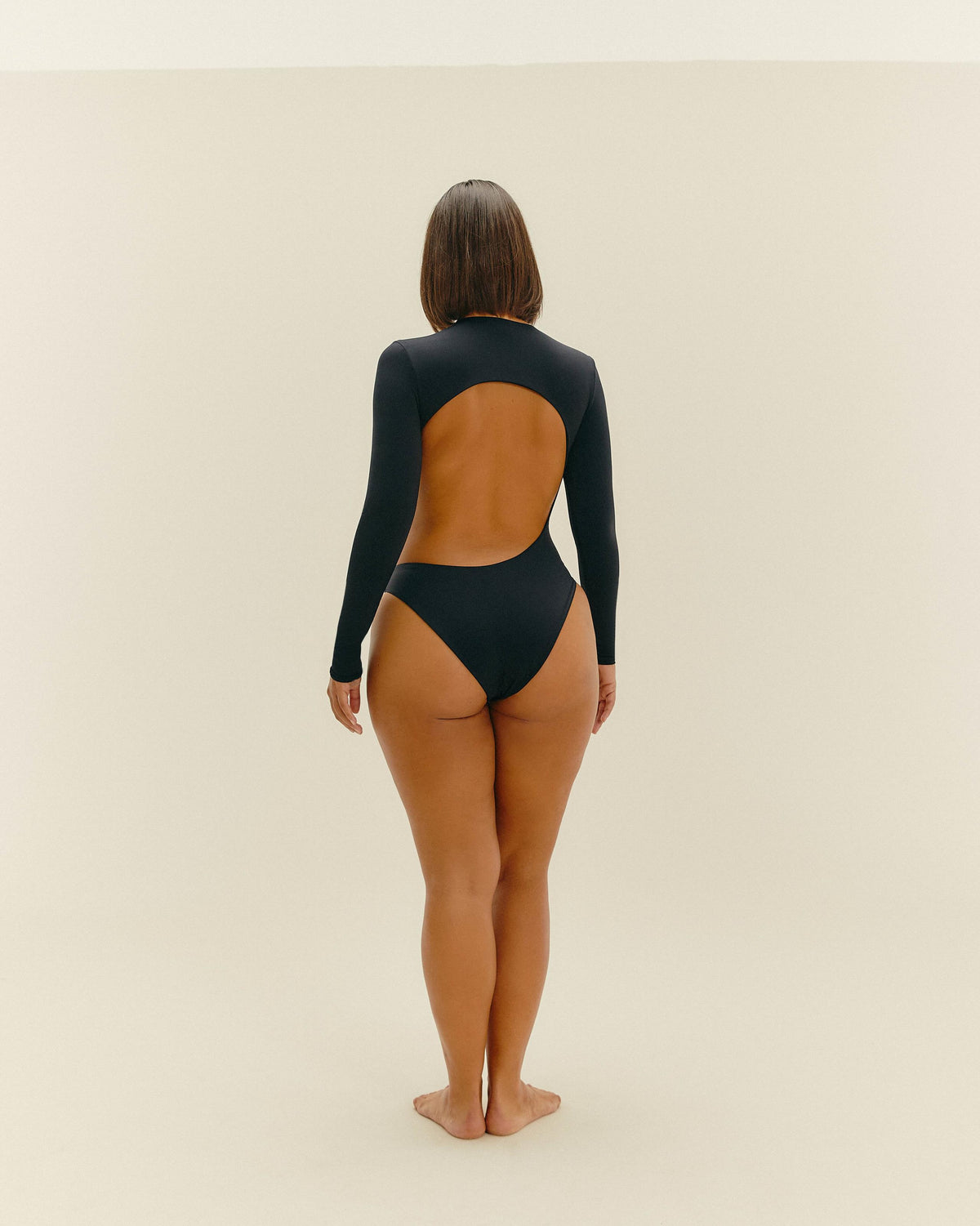 LONG SLEEVE MARIANA SWIMSUIT BLACK