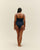 MAILLOT DE BAIN MONICA À RAYURES NOIR