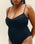 MAILLOT DE BAIN MONICA À RAYURES NOIR