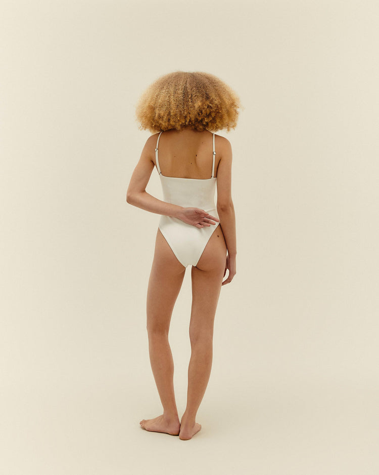 CREPE MONICA SWIMSUIT OFF-WHITE