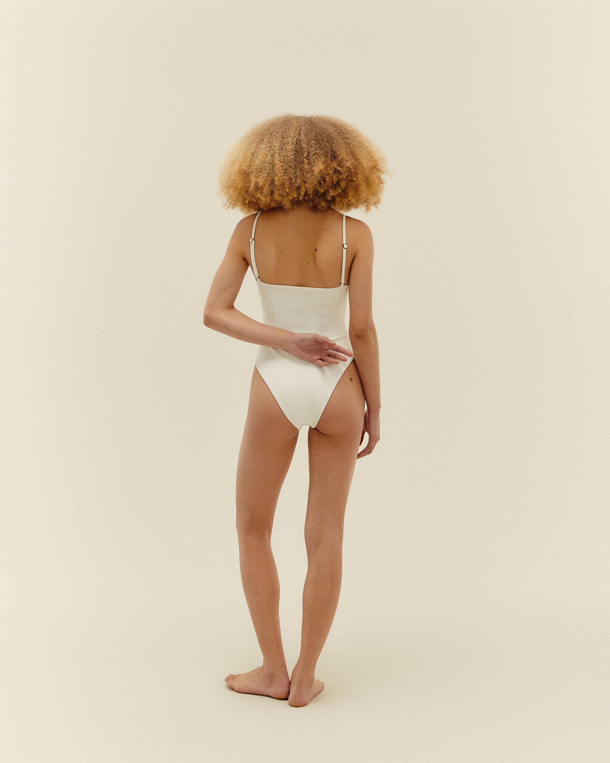 CREPE MONICA SWIMSUIT OFF-WHITE