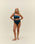 MAILLOT DE BAIN RIBBED IU BLEU FONCÉ
