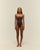 CREPE ZOE SWIMSUIT COHIBA BROWN