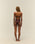 CREPE ZOE SWIMSUIT COHIBA BROWN