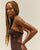 CREPE ZOE SWIMSUIT COHIBA BROWN