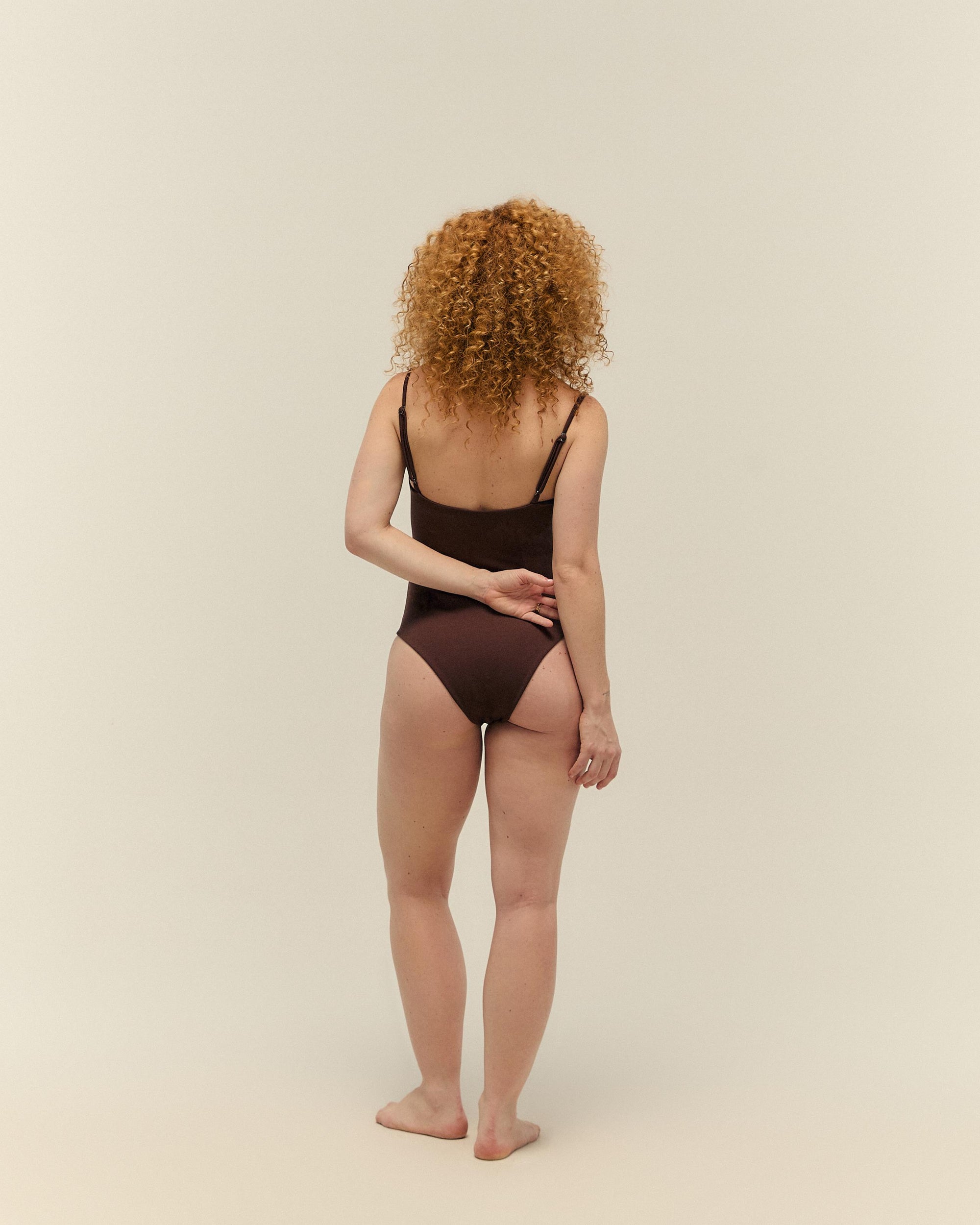 .CREPE COSTUME DA BAGNO VINTAGE COHIBA MARRONE