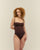.CREPE COSTUME DA BAGNO VINTAGE COHIBA MARRONE