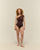 Maillot de bain Crepe Maria, couleur Cohiba Brown