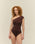 Maillot de bain Crepe Maria, couleur Cohiba Brown