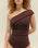 Maillot de bain Crepe Maria, couleur Cohiba Brown