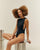 SLIT SWIMSUIT BLACK