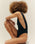 SLIT SWIMSUIT BLACK