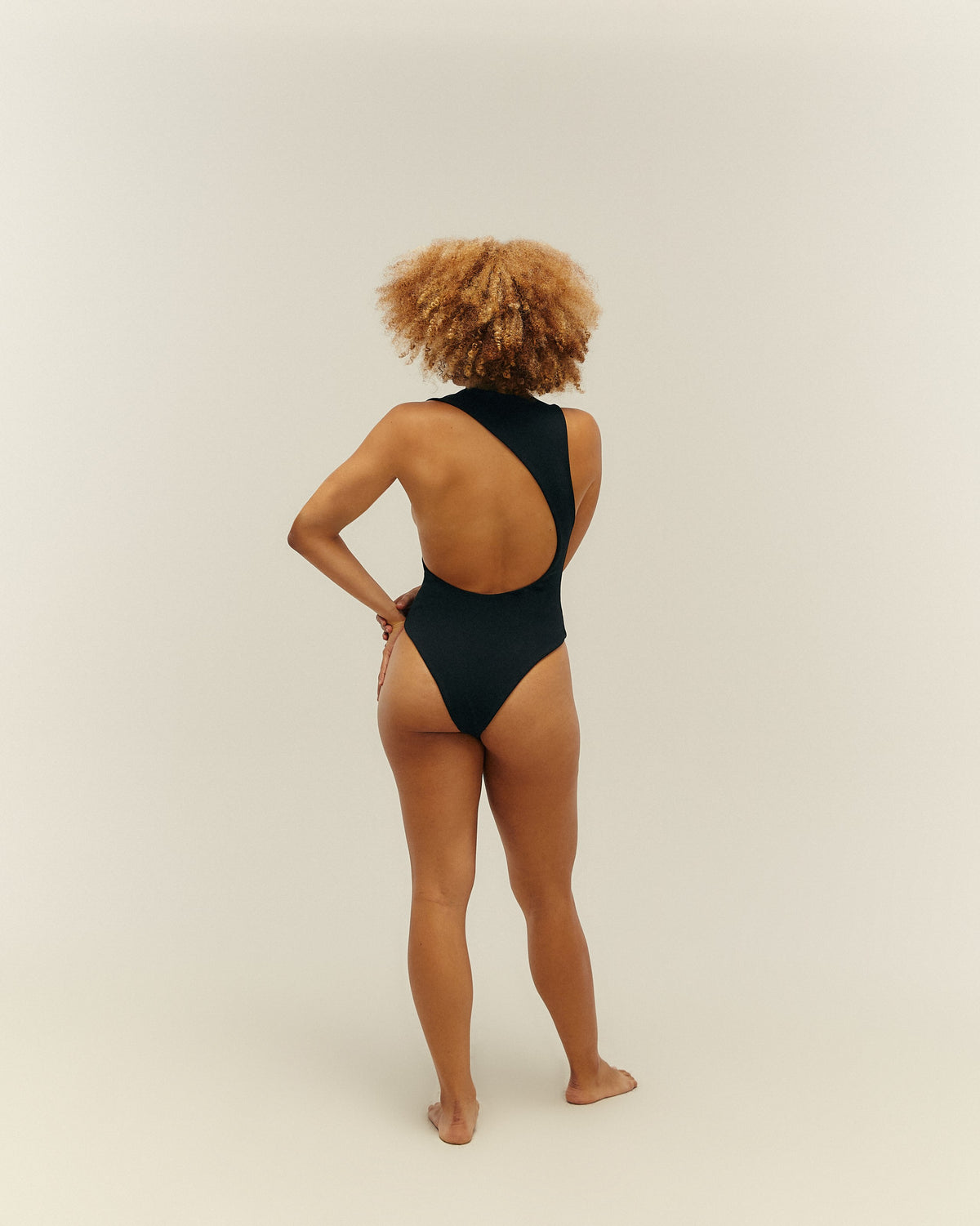 CREPE BARBARA MAILLOT DE BAIN NOIR