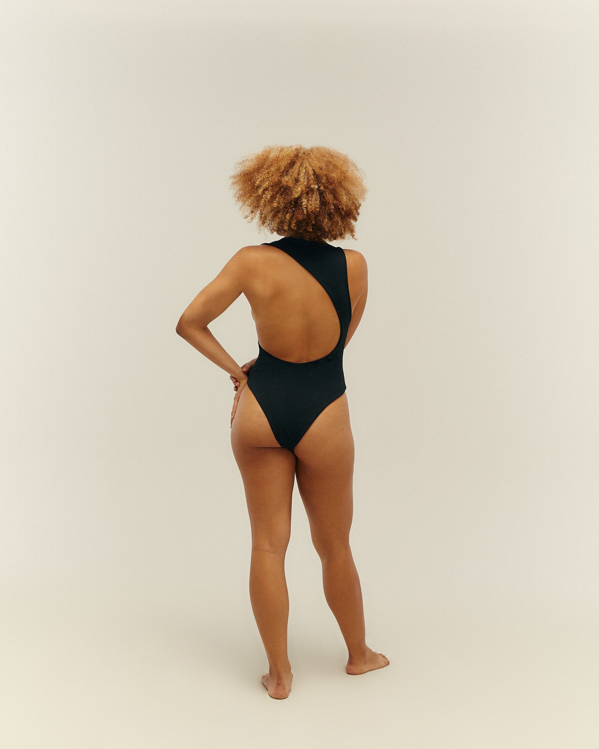 CREPE BARBARA MAILLOT DE BAIN NOIR