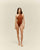 ANGELINA MID BROWN SWIMSUIT