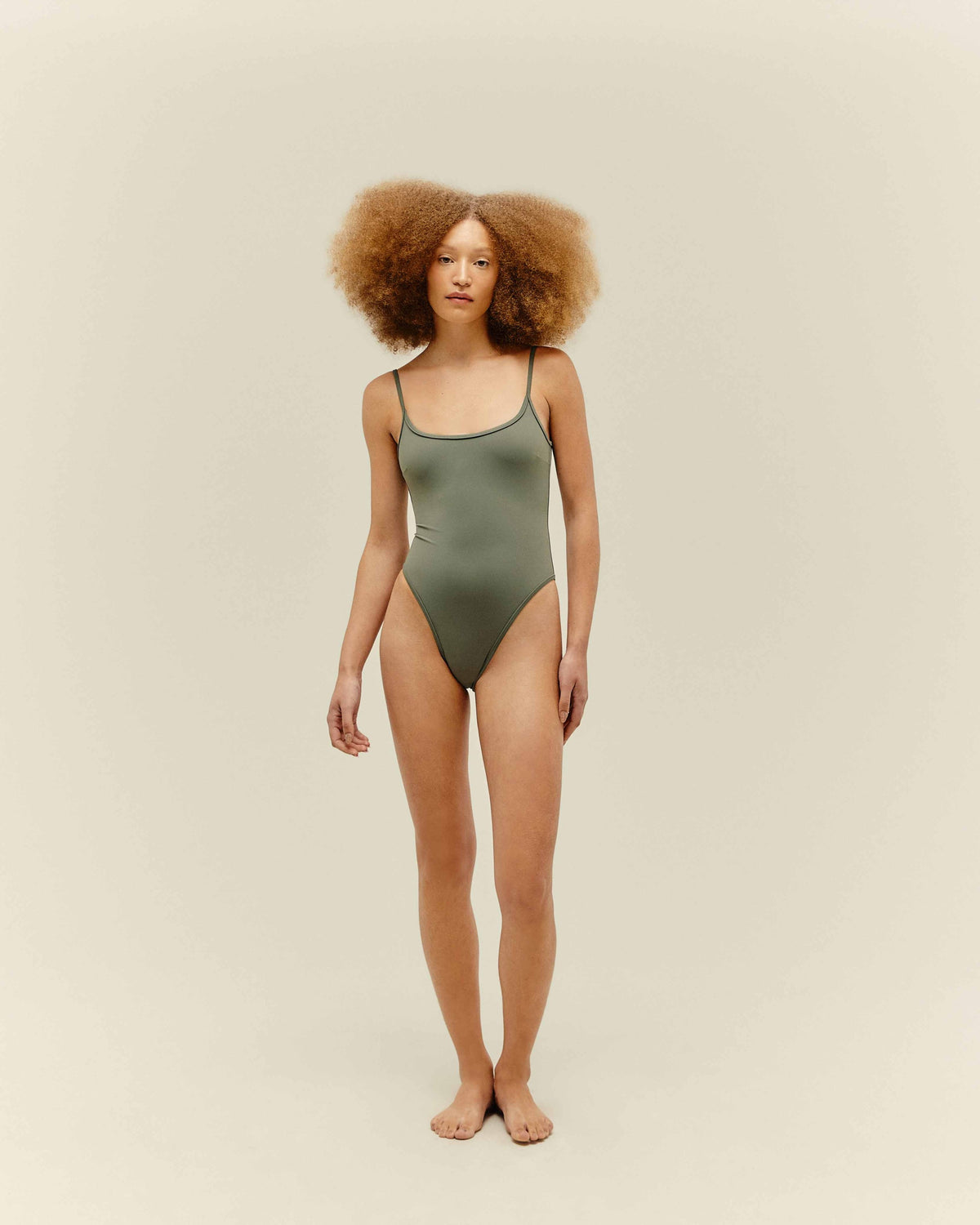 PIPPING THIDU SWIMSUIT GRAPHITE